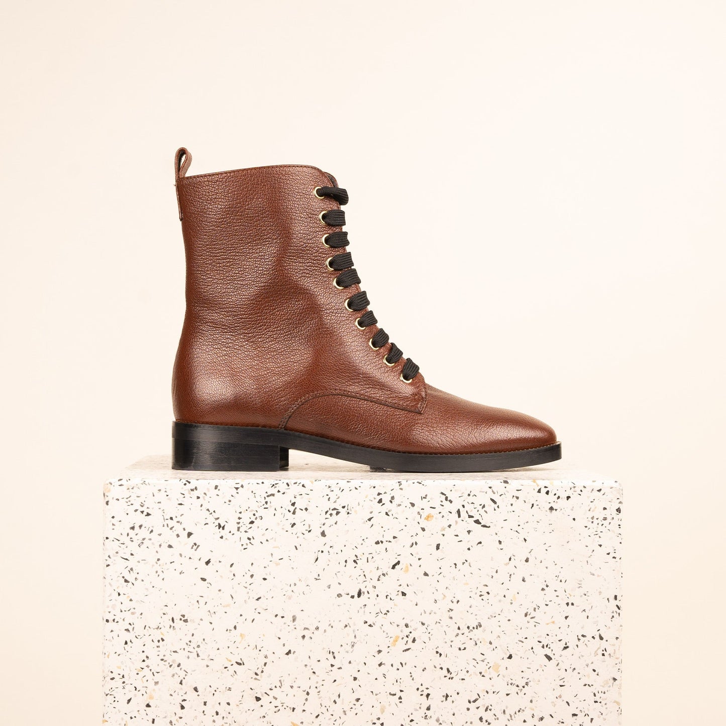 Asti - Cognac Pebbled Leather SAMPLE SALE - FINAL SALE