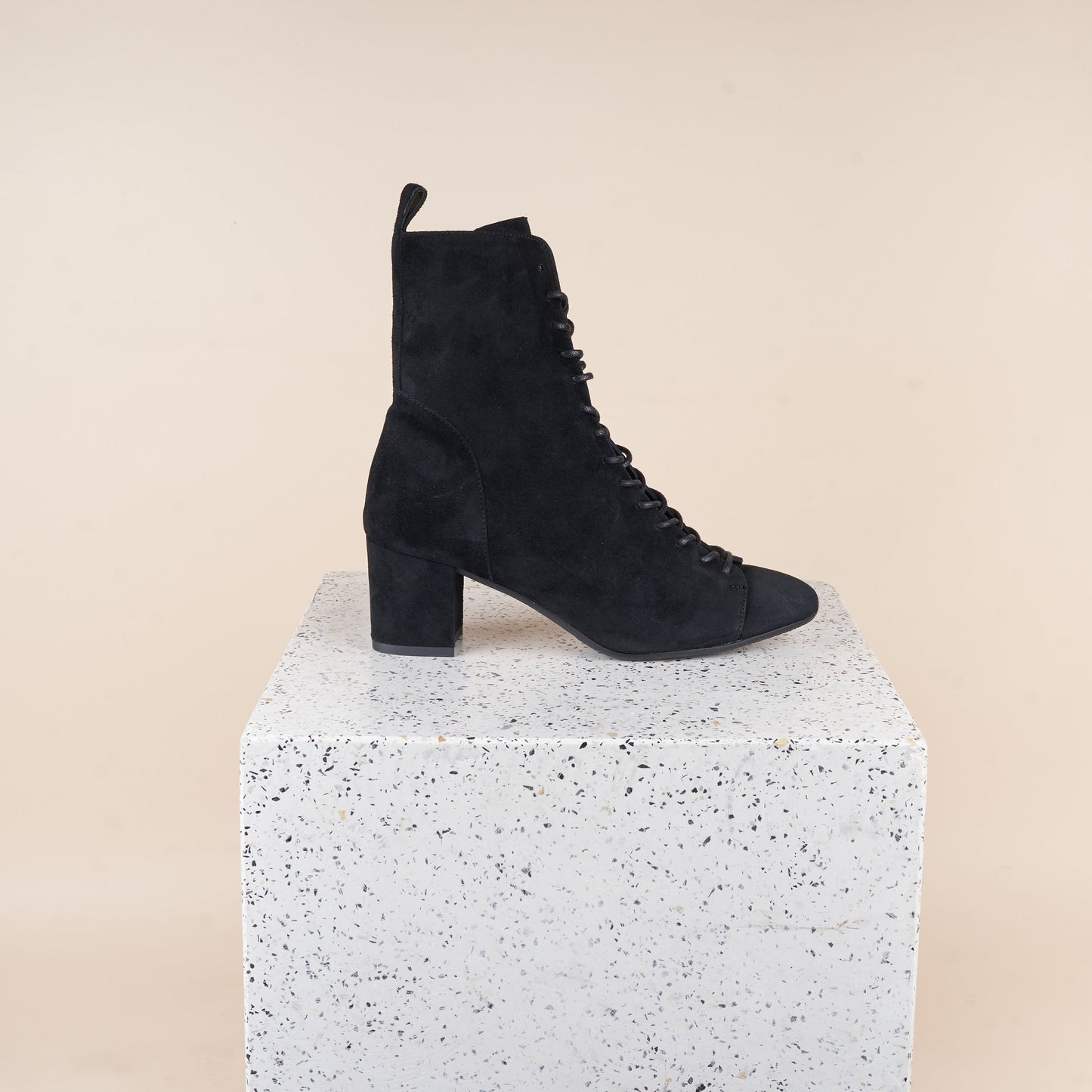 Venezia - Black Suede SAMPLE SALE - FINAL SALE