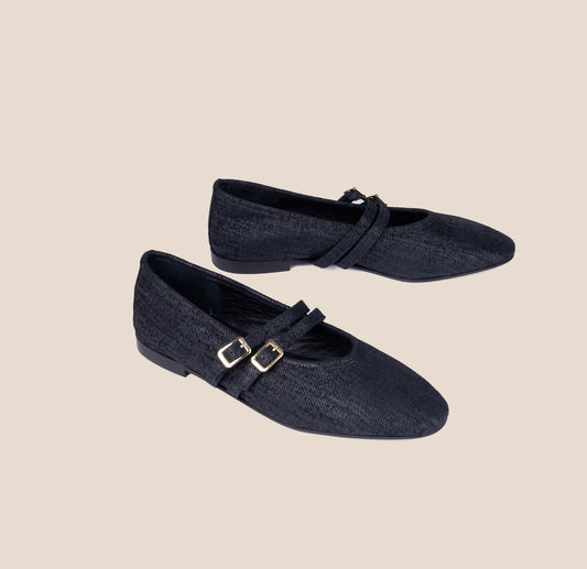 Cori 2 Buckle - Black Twill