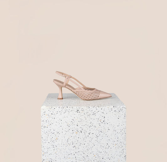 Emma - Perforated Beige Nude