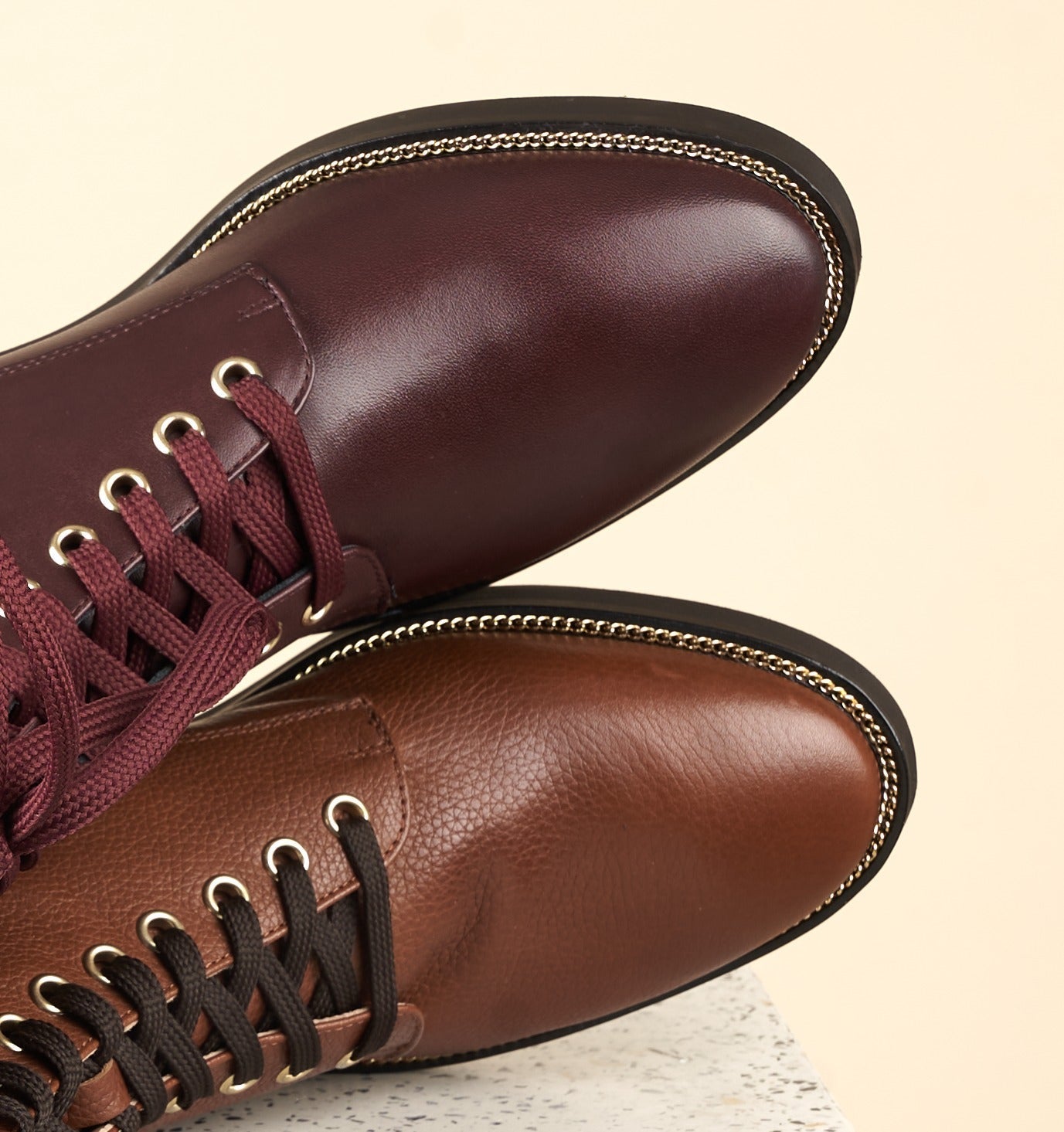 Asti  - Cognac Pebbled Leather SAMPLE SALE - FINAL SALE